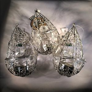 Silver ornaments (set of 3)